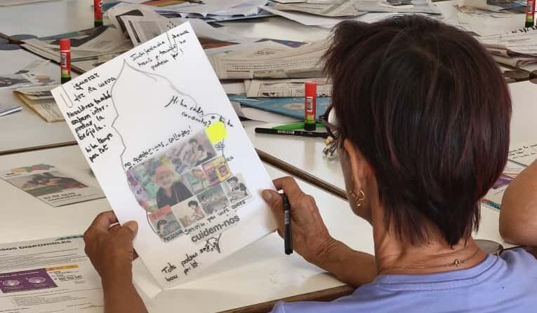 Personas mayores contra la violencia machista en el Casal Cívic Montilivi